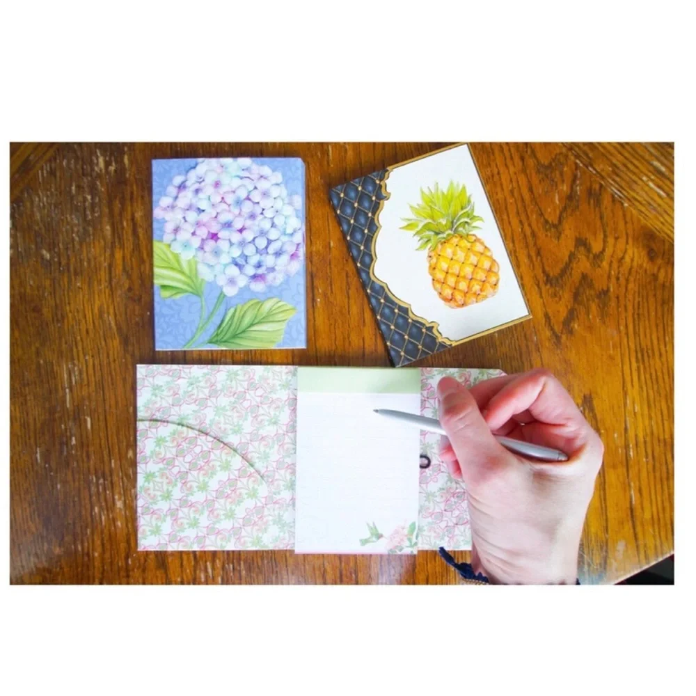 Pictura Hot Air Balloon Embossed Purse NotePad with Pen (1005.039)